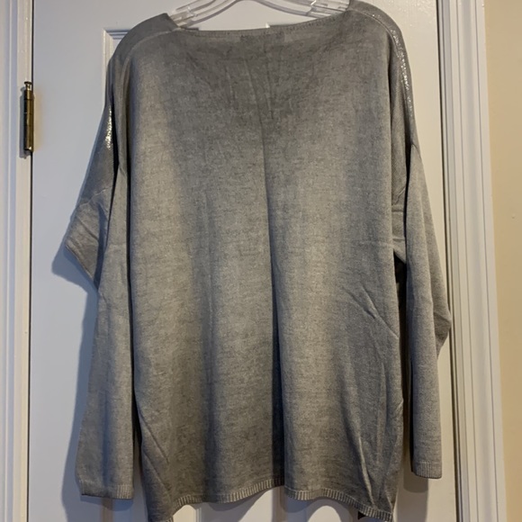 Fab’rik sparkly front v neck tunic - Picture 3 of 5